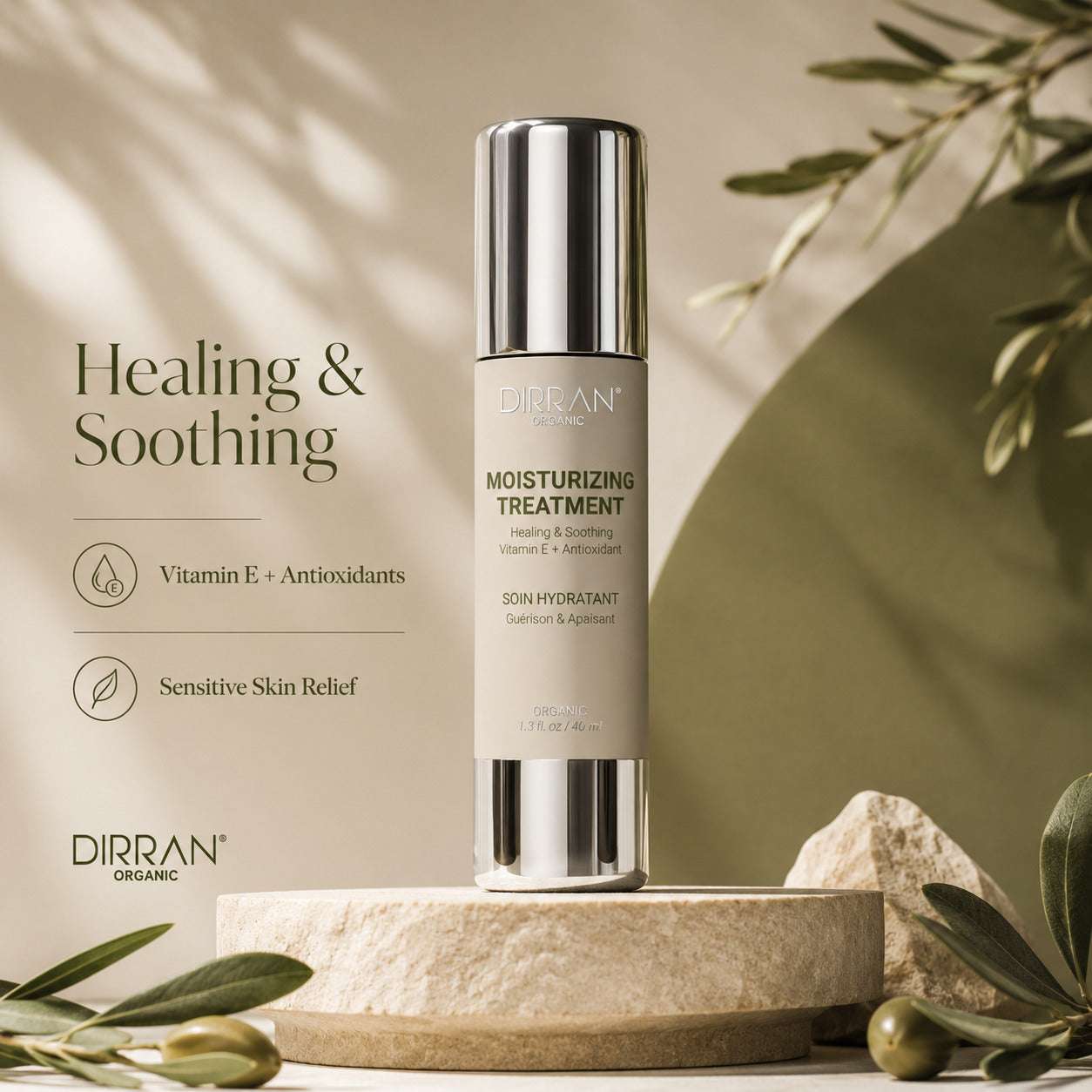 Moisturizing Treatment – Healing & Soothing with Vitamin E + Antioxidants (40ml / 1.3 fl.oz)