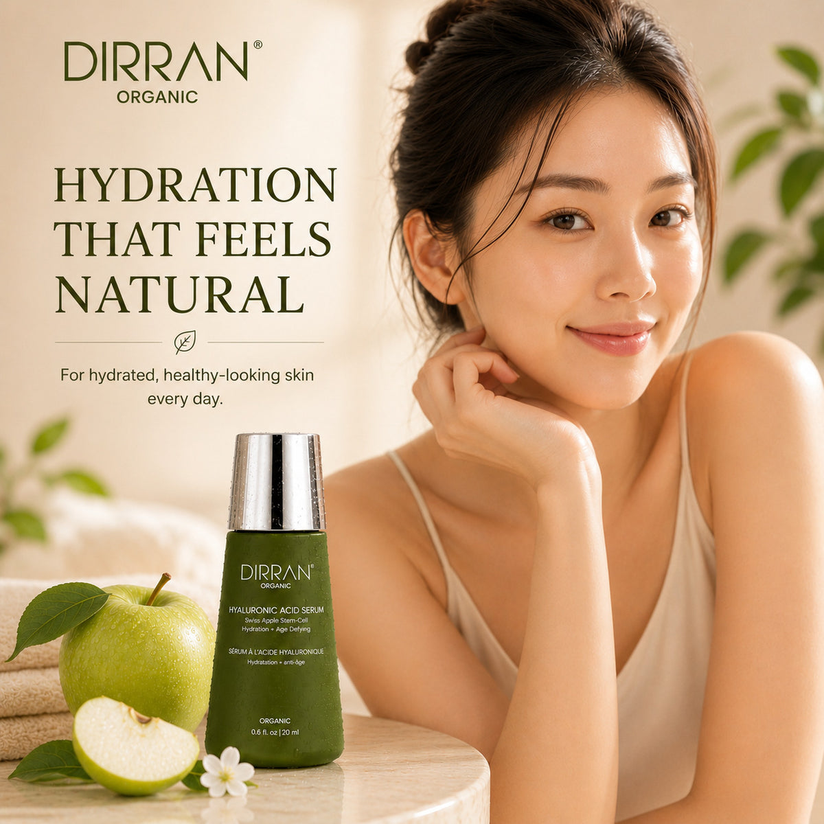 Hyaluronic Acid Serum with Swiss Apple Stem-Cell – Hydration & Age-Defying | 20ml