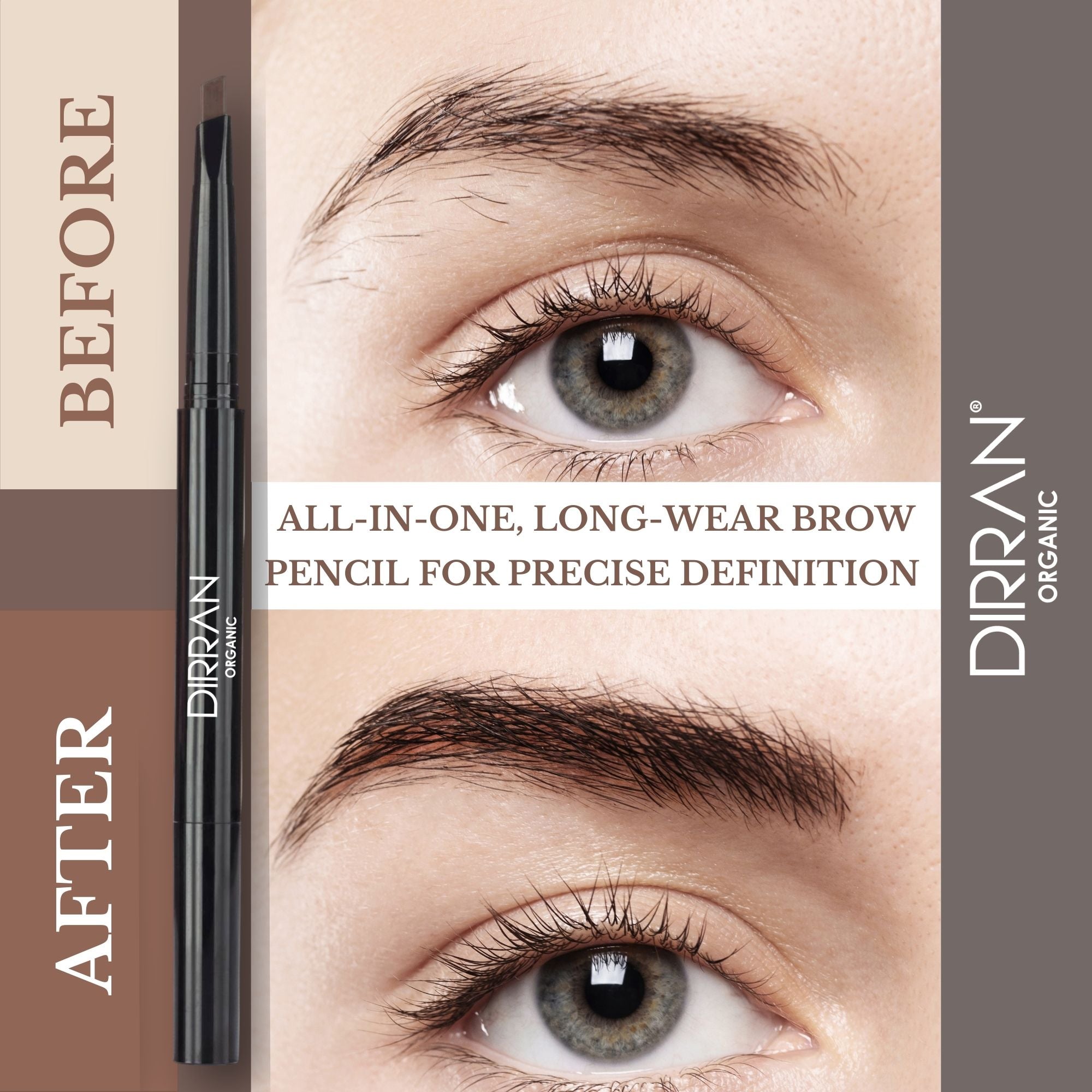 Organic Long-Wear Brow Pencil – Precise Definition | Vegan & Natural