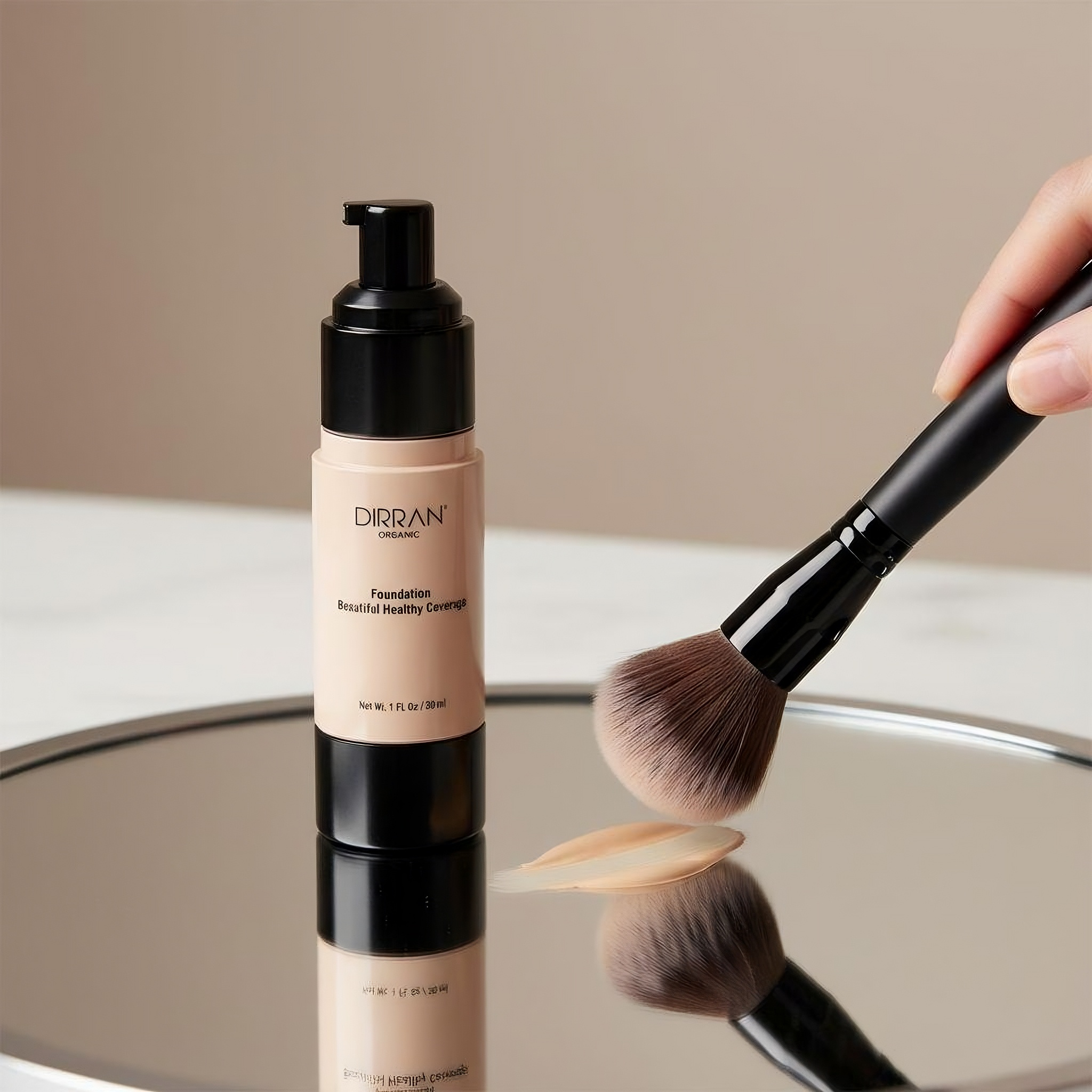 Dirran Organic Foundation | Aloe-Based, Hydrating & Flawless Coverage