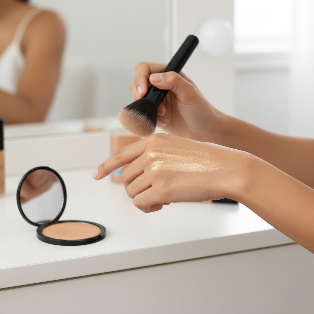 Dirran Organic Pressed Bronzer & Highlighter – Radiant Glow