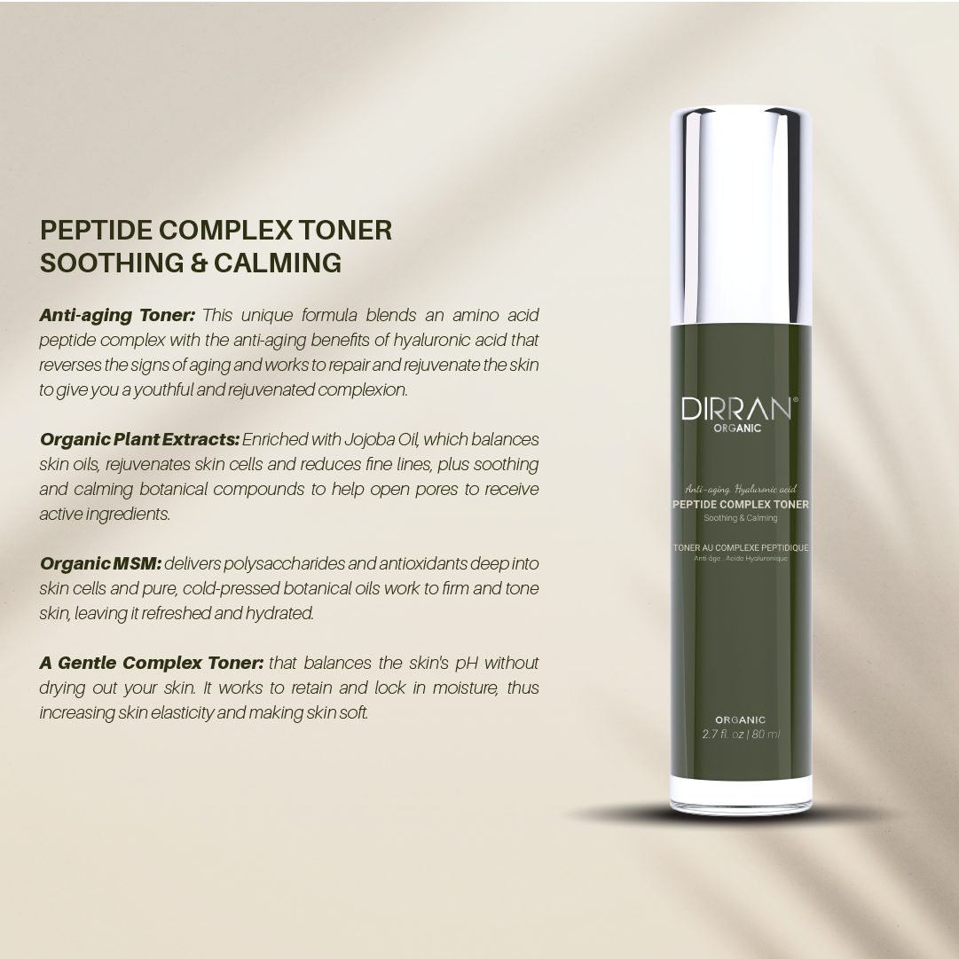 Peptide Complex Toner – Anti-Aging, Hydrating & Calming with Hyaluronic Acid (80 ml)